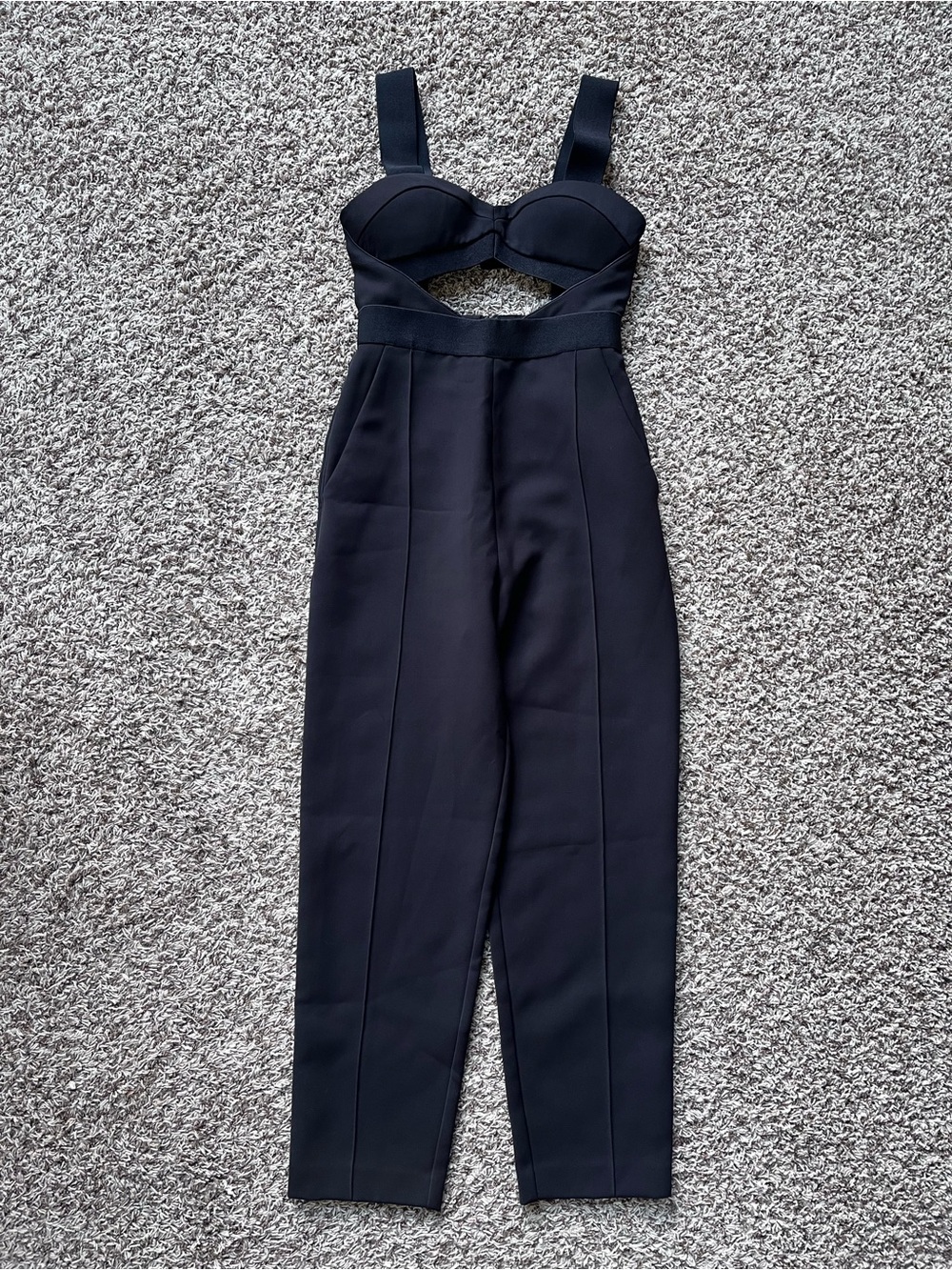 Self-Portrait Lulu Ponte Cutout Jumpsuit